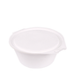 RECIPIENTE BAGAÇO BRANCO 60CL (600ML) COM TAMPA INTEGRADA