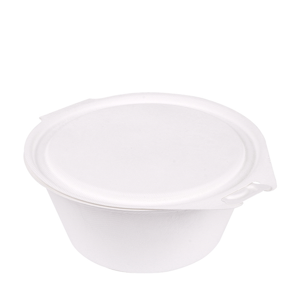 RECIPIENTE BAGAÇO BRANCO 1,3L (1300ML) COM TAMPA INTEGRADA