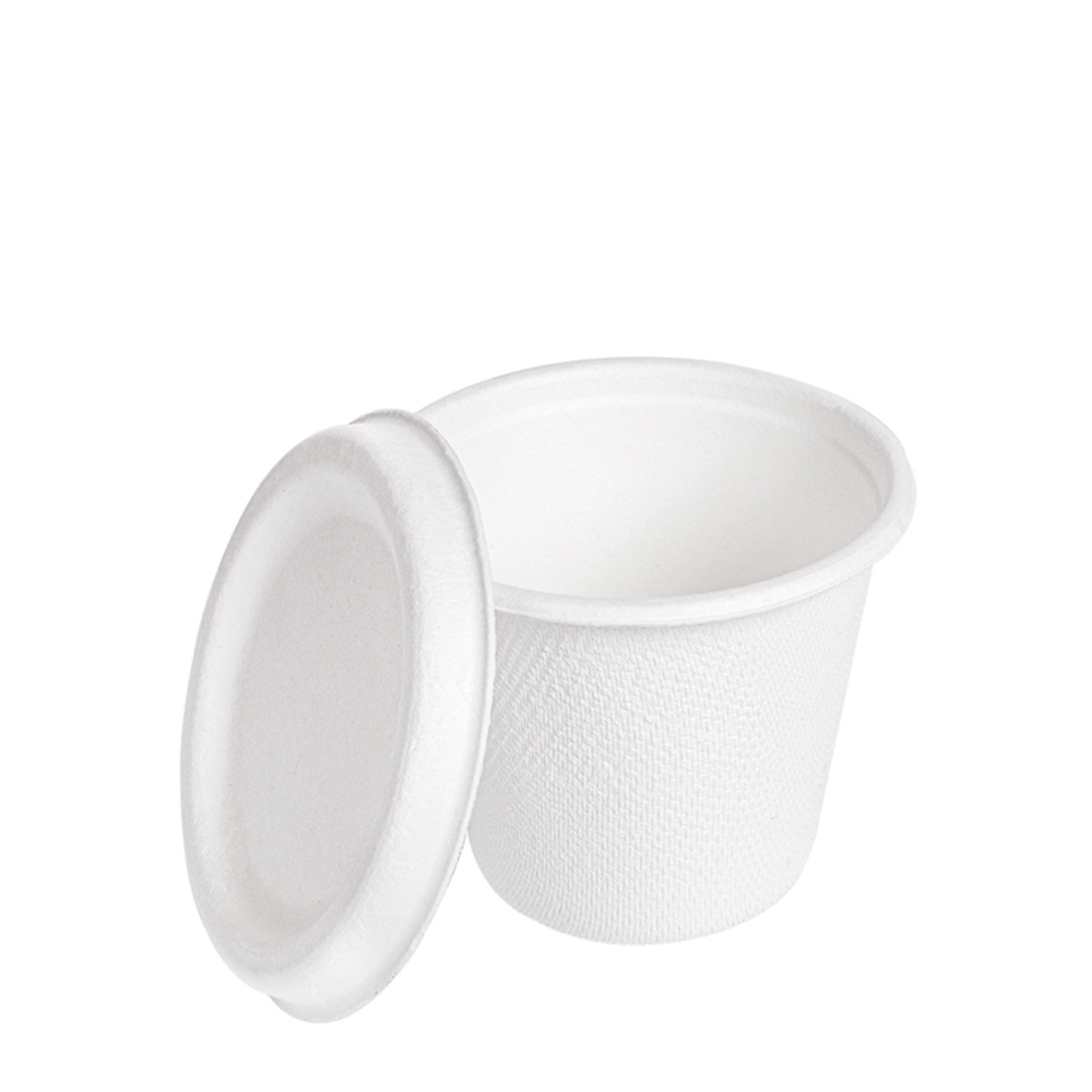 MINI POTE BAGAÇO BRANCO 9CL (90ML) COM TAMPA