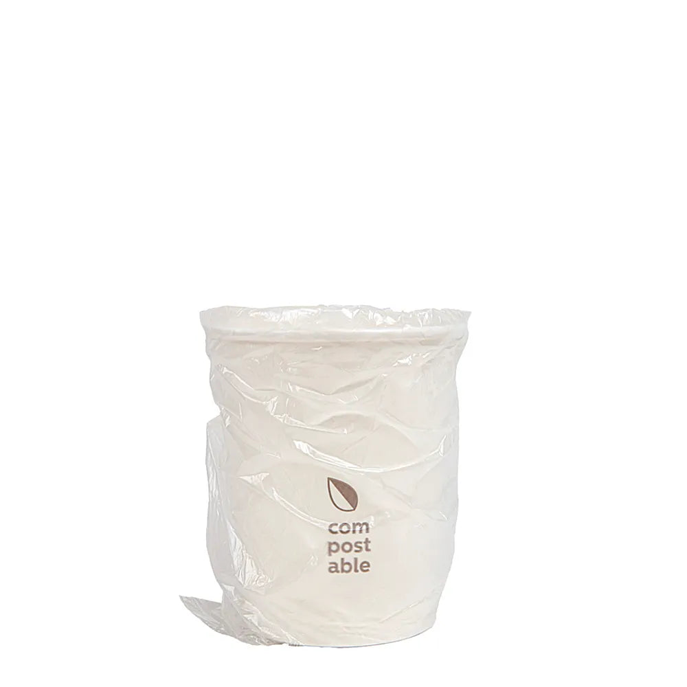 VASO DE PAPEL BLANCO ENVASADO INDIVIDUALMENTE 24CL (240ML)