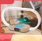 Candeeiro de Mesa com Relógio LED em Madeira