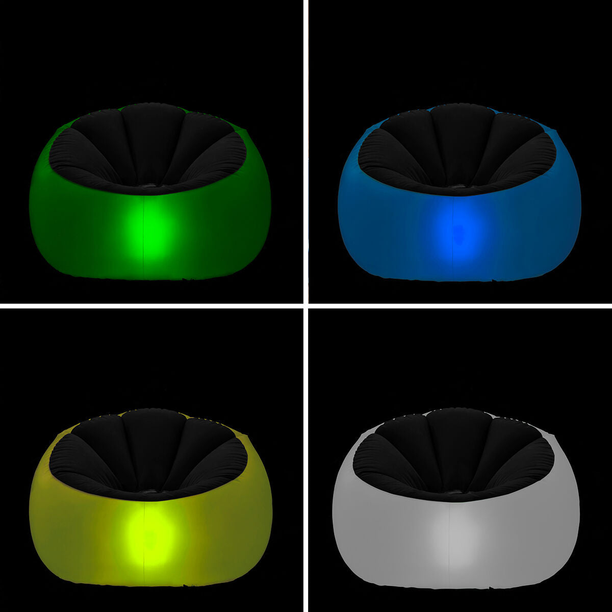 Poltrona Insuflável com LED RGB e Comando à Distância Chight