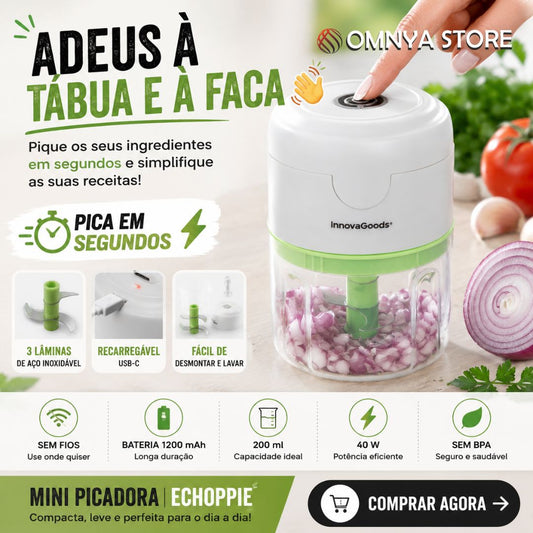Mini Picadora Portátil Recarregável Echoppie