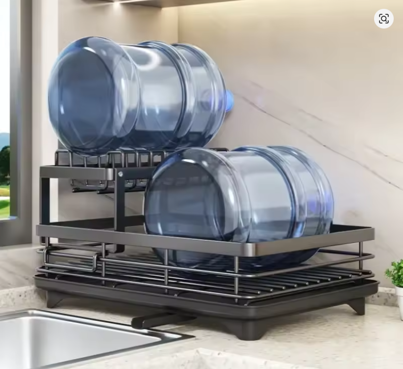 Escorredor de Loiça em Carbono com Drenagem – Premium