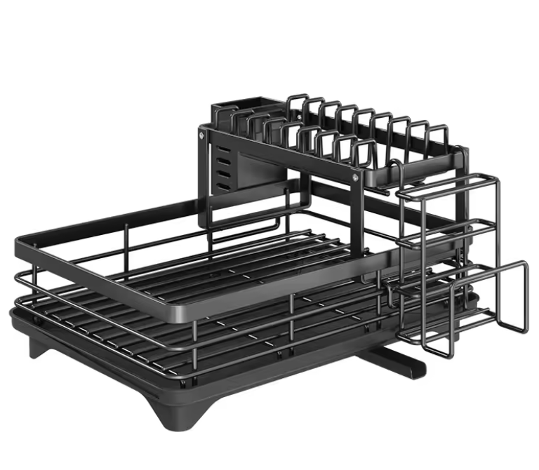 Escorredor de Loiça em Carbono com Drenagem – Premium