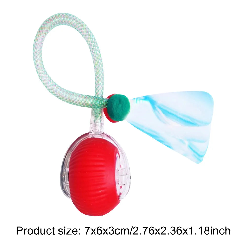 Cat Interactive Ball Automatic Rolling Ball Fake Tail Rechargeable Electric Pet Dog Cat Toy Fake Tail Training Imitate Mouse Toy