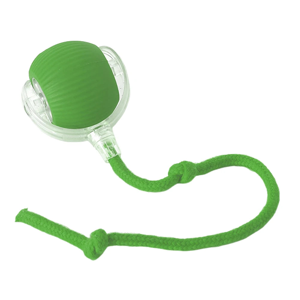 Cat Interactive Ball Automatic Rolling Ball Fake Tail Rechargeable Electric Pet Dog Cat Toy Fake Tail Training Imitate Mouse Toy