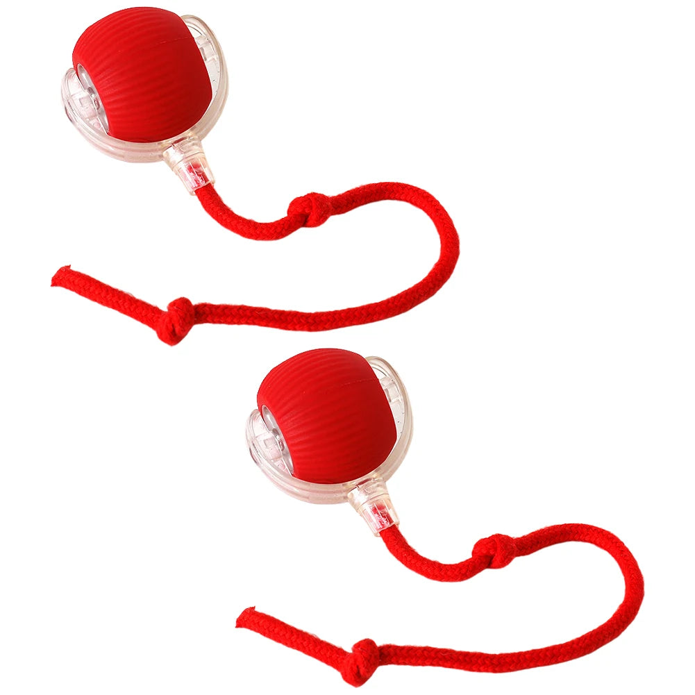 Cat Interactive Ball Automatic Rolling Ball Fake Tail Rechargeable Electric Pet Dog Cat Toy Fake Tail Training Imitate Mouse Toy