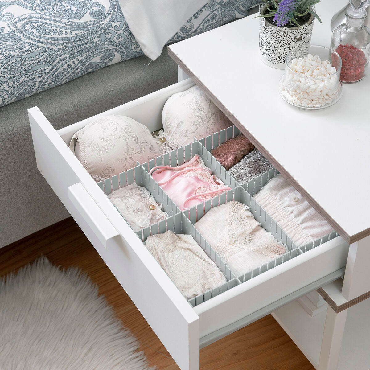 Organizador de Gavetas Ajustável Condor – 16 Unidades