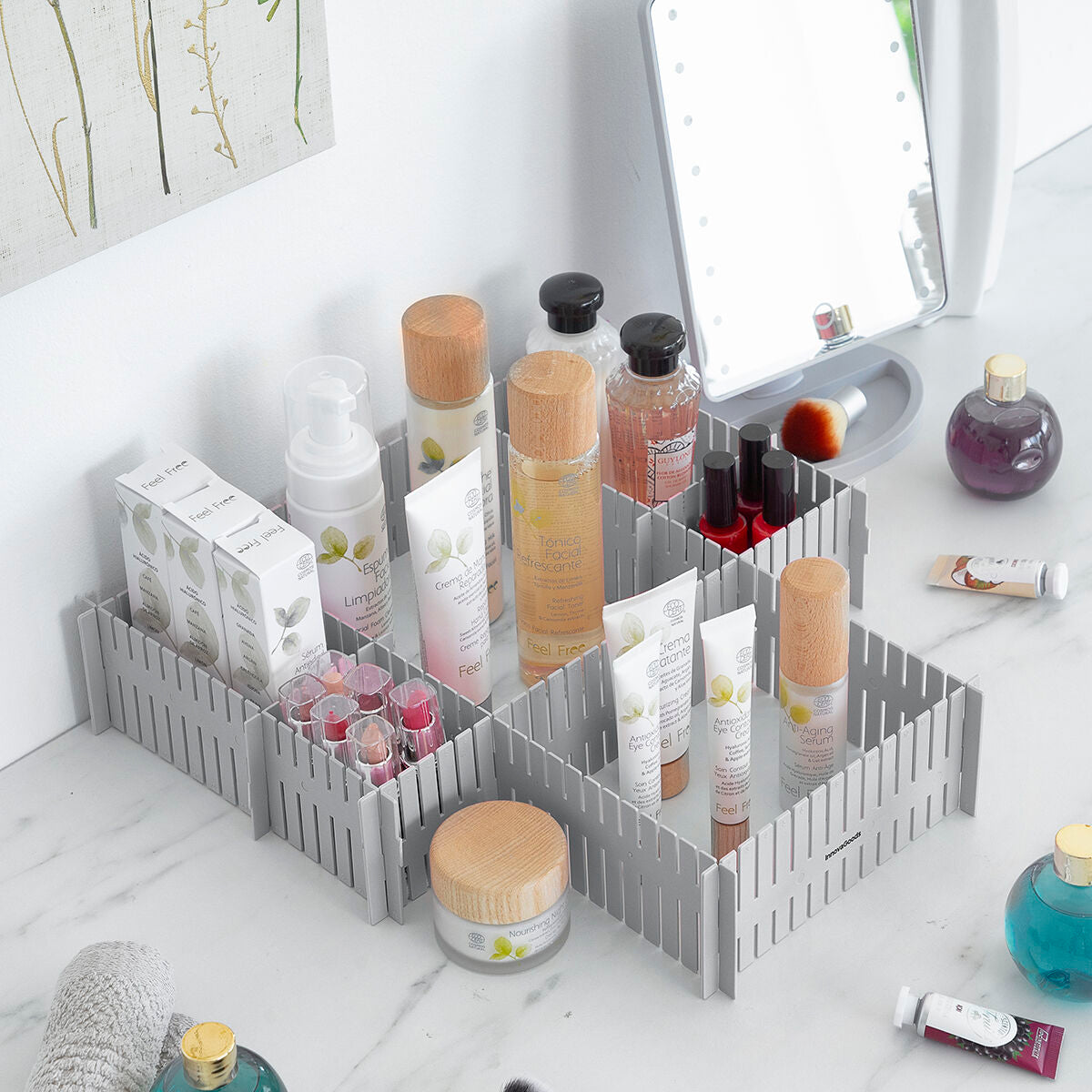 Organizador de Gavetas Ajustável Condor – 16 Unidades