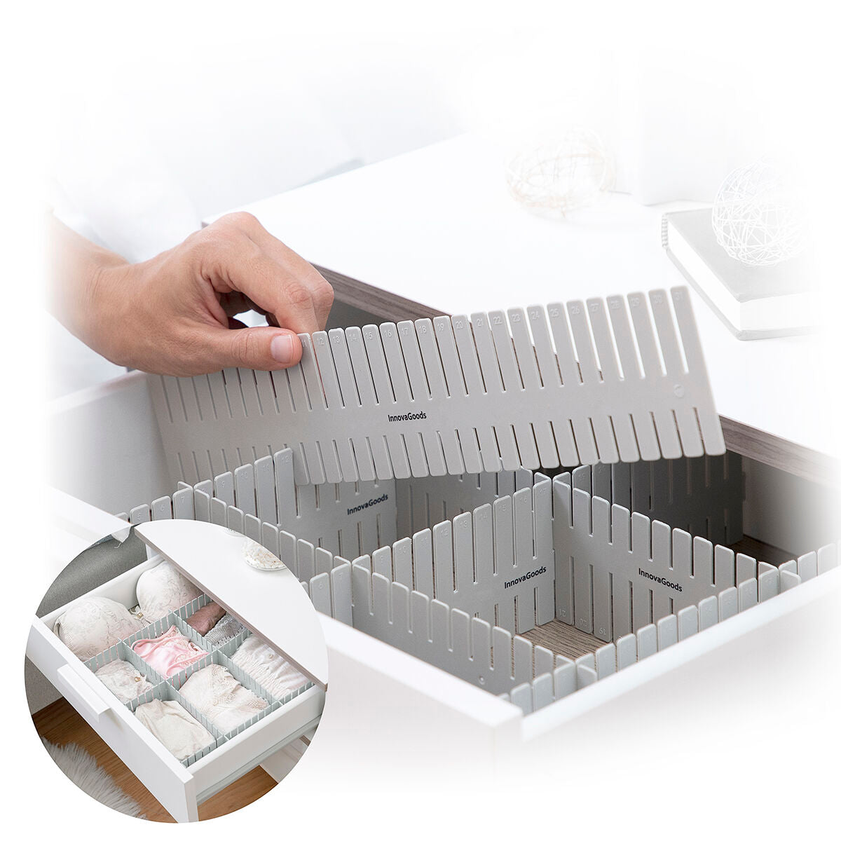Organizador de Gavetas Ajustável Condor – 16 Unidades