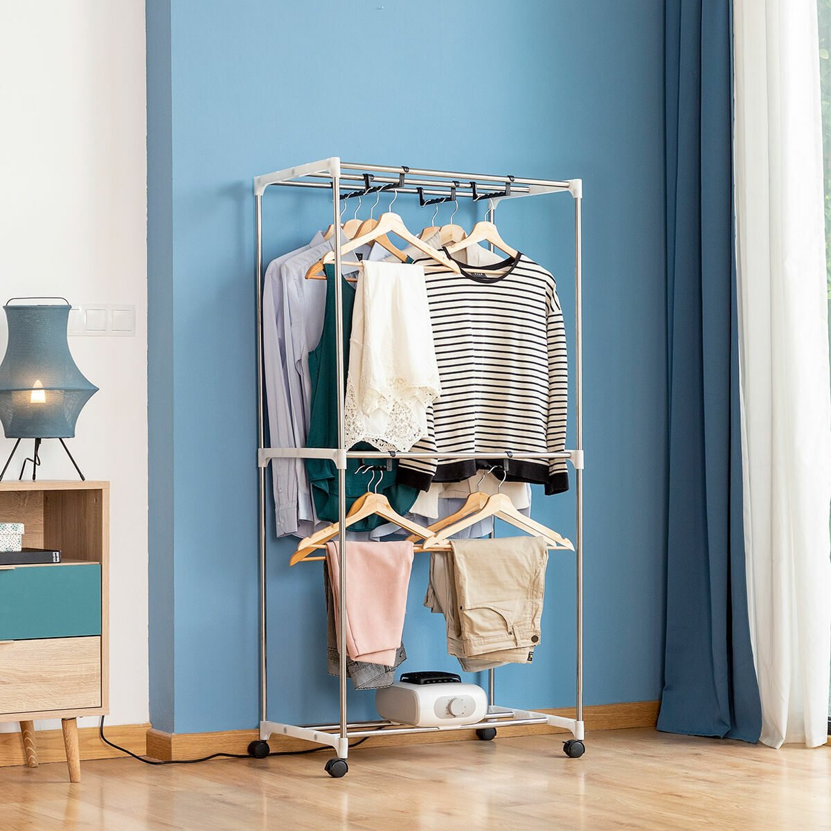 Secador de Roupa Elétrico Portátil Dupledry 1200W – 2 Níveis