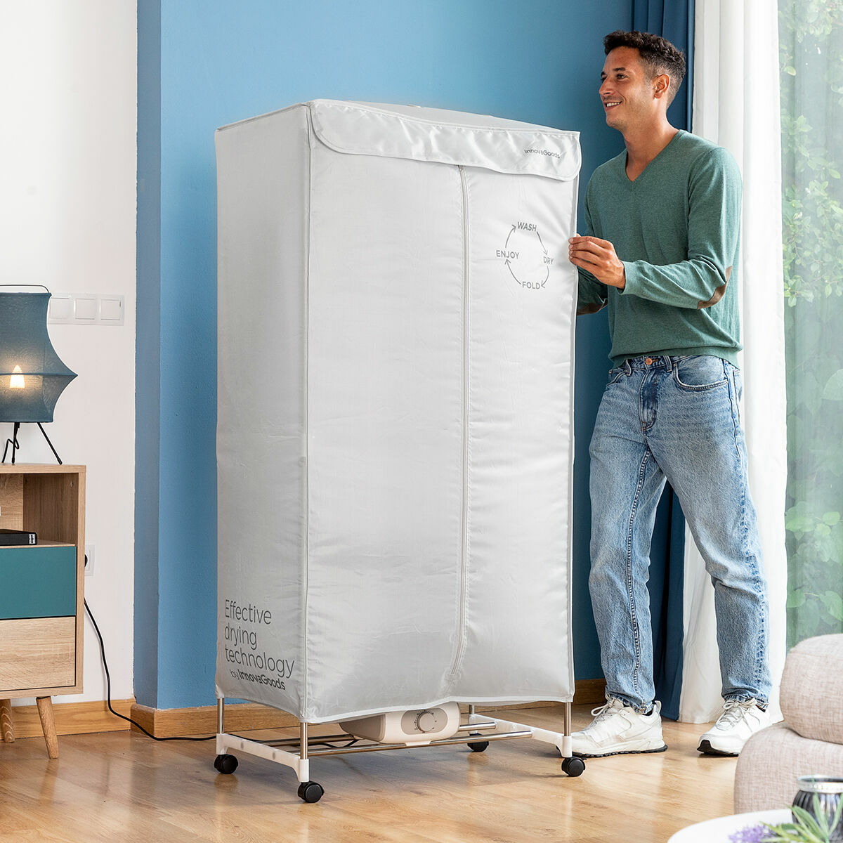 Secador de Roupa Elétrico Portátil Dupledry 1200W – 2 Níveis