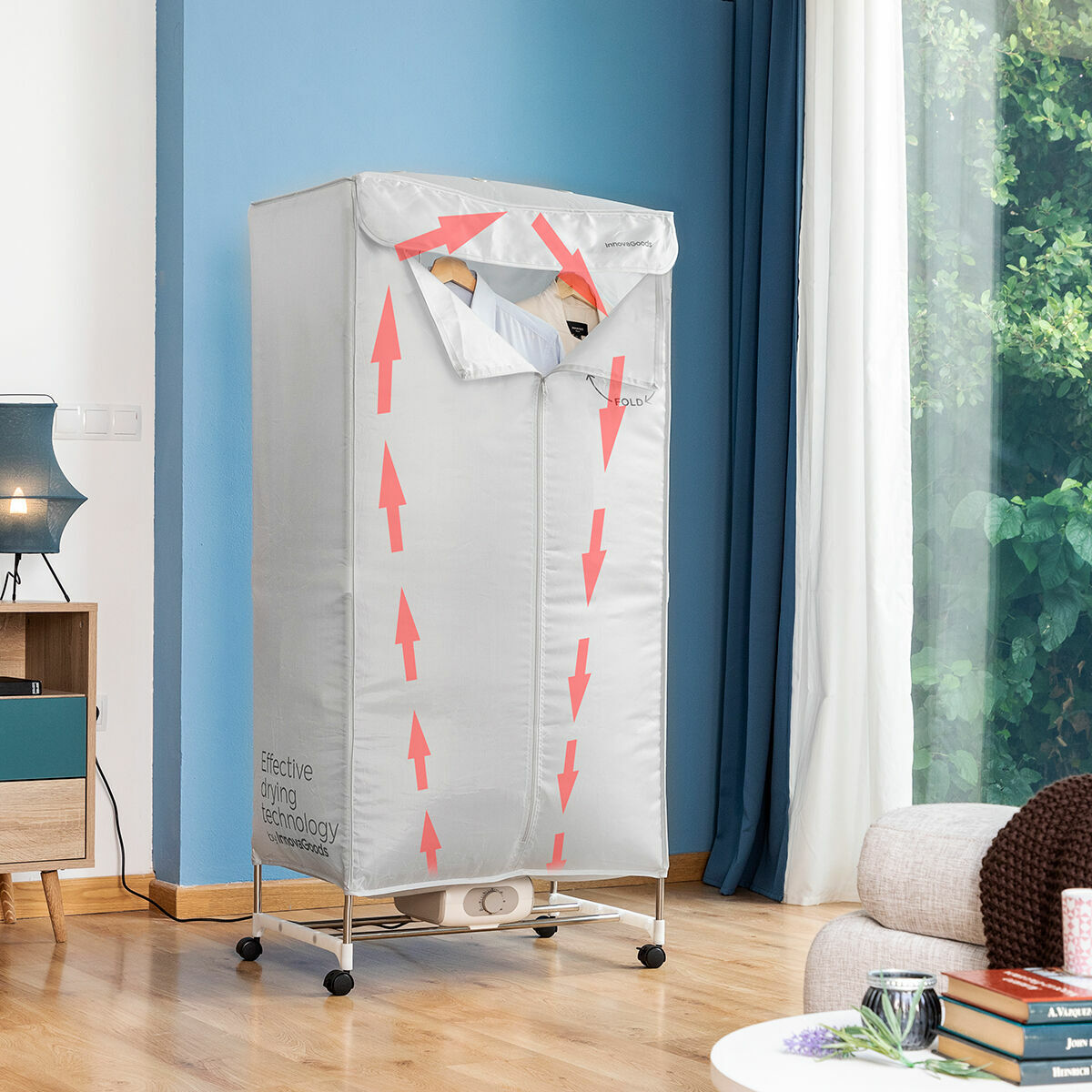 Secador de Roupa Elétrico Portátil Dupledry 1200W – 2 Níveis
