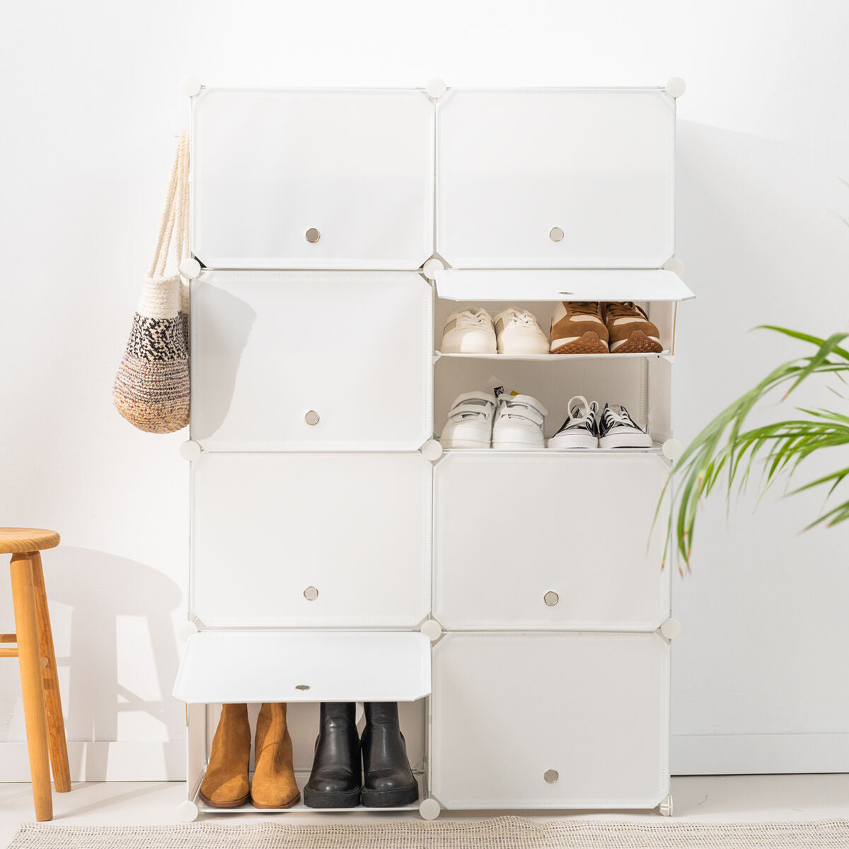 Sapateira Modular Portátil Branco
