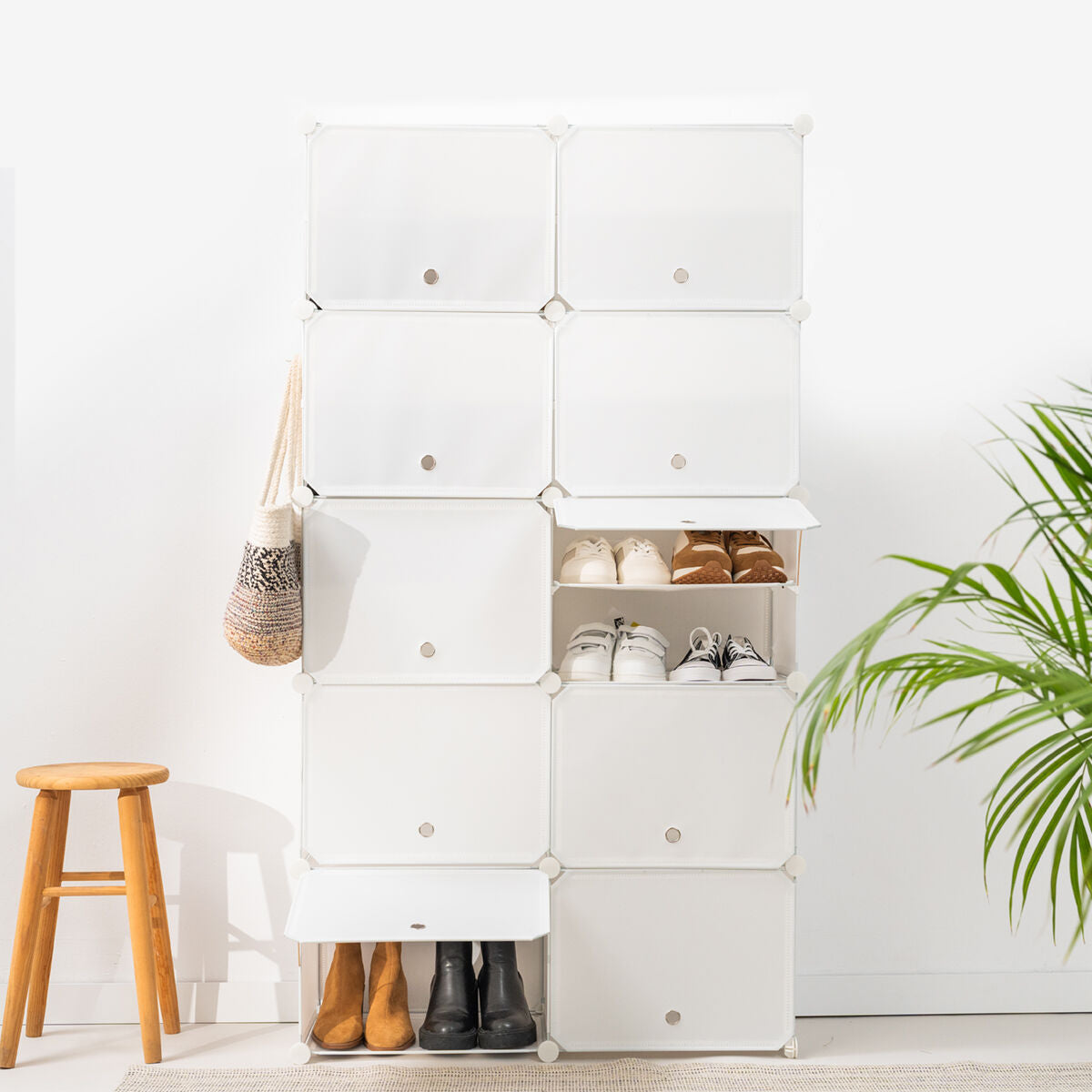 Sapateira Modular Portátil Branco