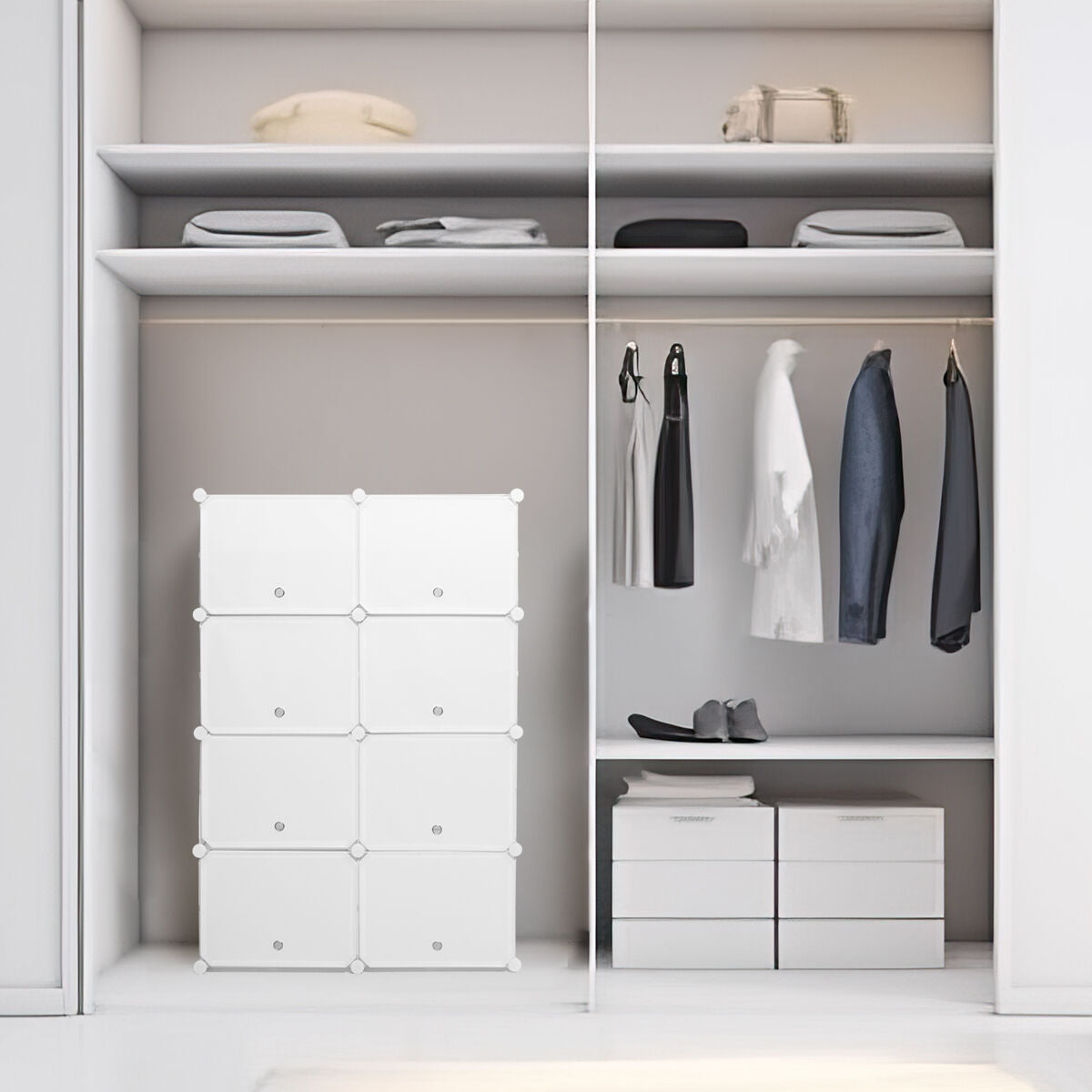 Sapateira Modular Portátil Branco