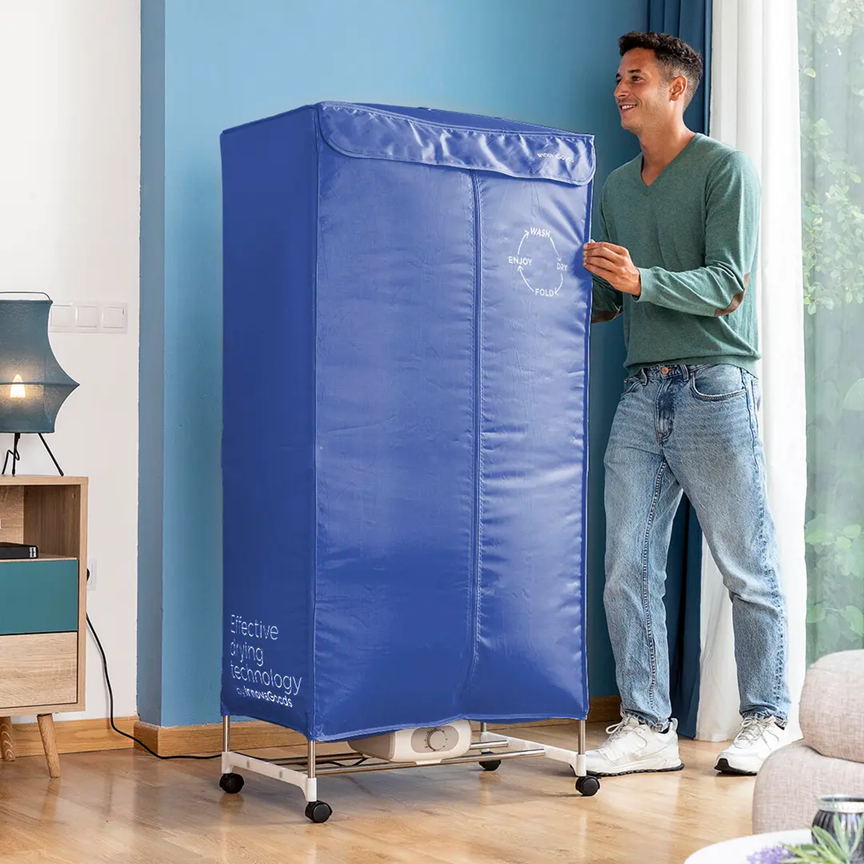 Secador Elétrico Portátil com 2 Níveis Dupledry Blue 1200 W