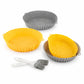 Conjunto de 4 Formas de Silicone para Air Fryer com Pegas e 2 Pincéis Mollicon
