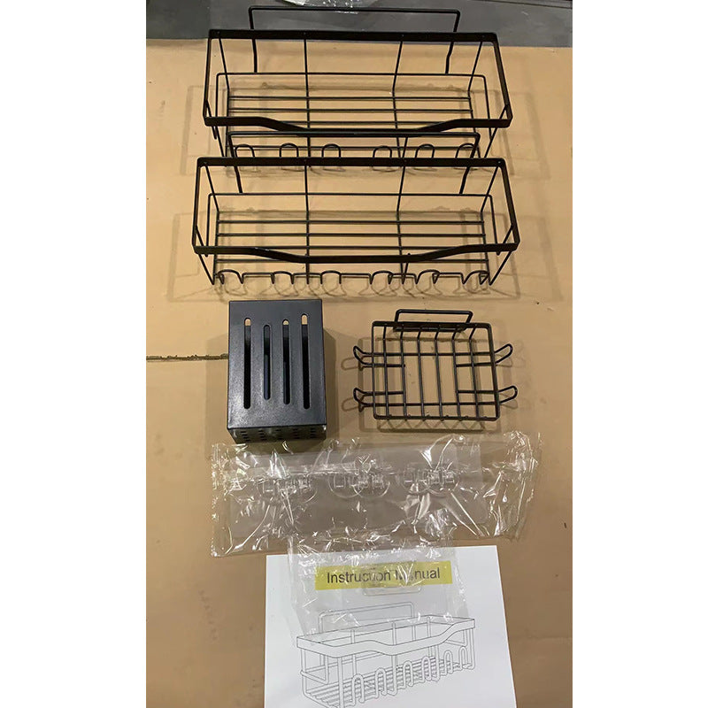 Suporte de parede para organização de chuveiro