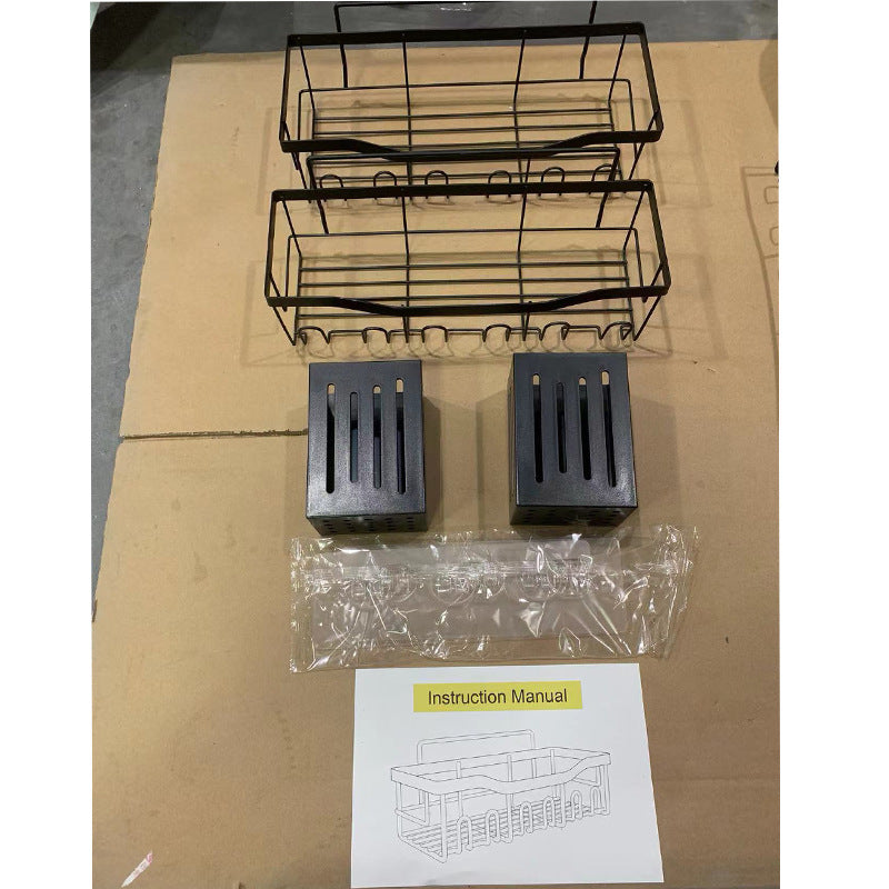 Suporte de parede para organização de chuveiro