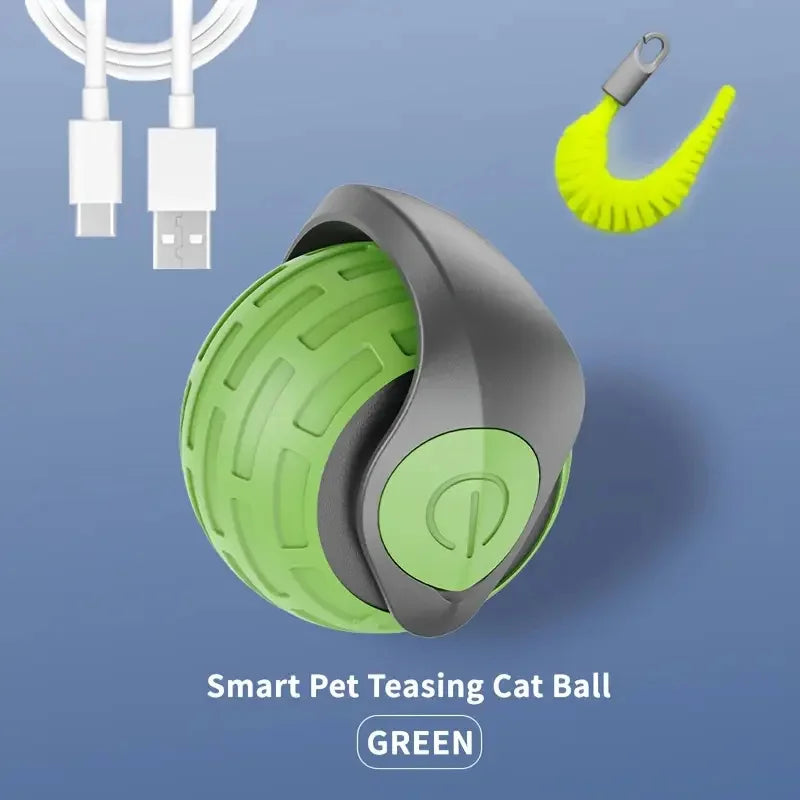 Smart Cat Toys Balls Automatic Interactive Pet Electric Rolling Teaser USB Rechargeable Kitty Moving Bouncing Ball Mouse Car Toy