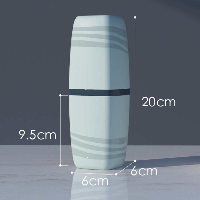 Conjunto Portátil de Copo para Escova de Dentes de Viagem com Estojo de Arrumação
