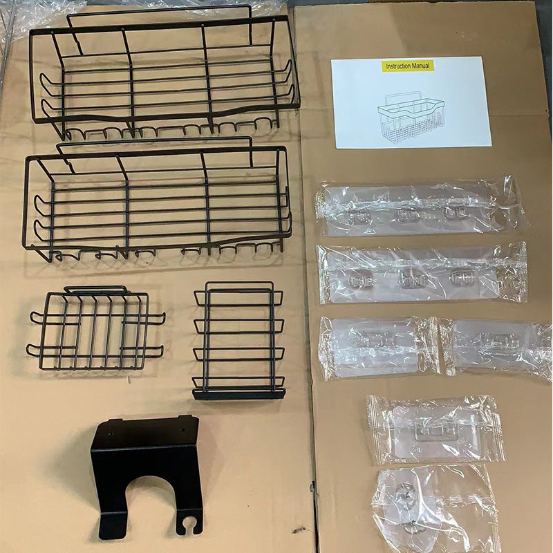 Suporte de parede para organização de chuveiro