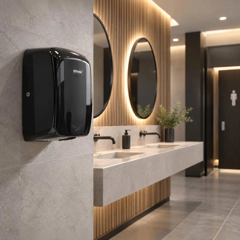 Secador de Mãos Automático Hitflow 1200W – Preto