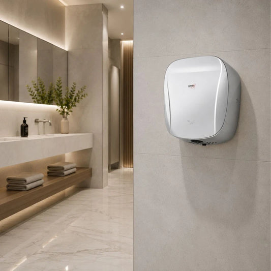 Secador de Mãos Automático Topflow 1400W – Inox Brilhante