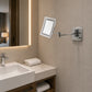 Espelho de maquilhagem com luz LED para casa de banho de hotel