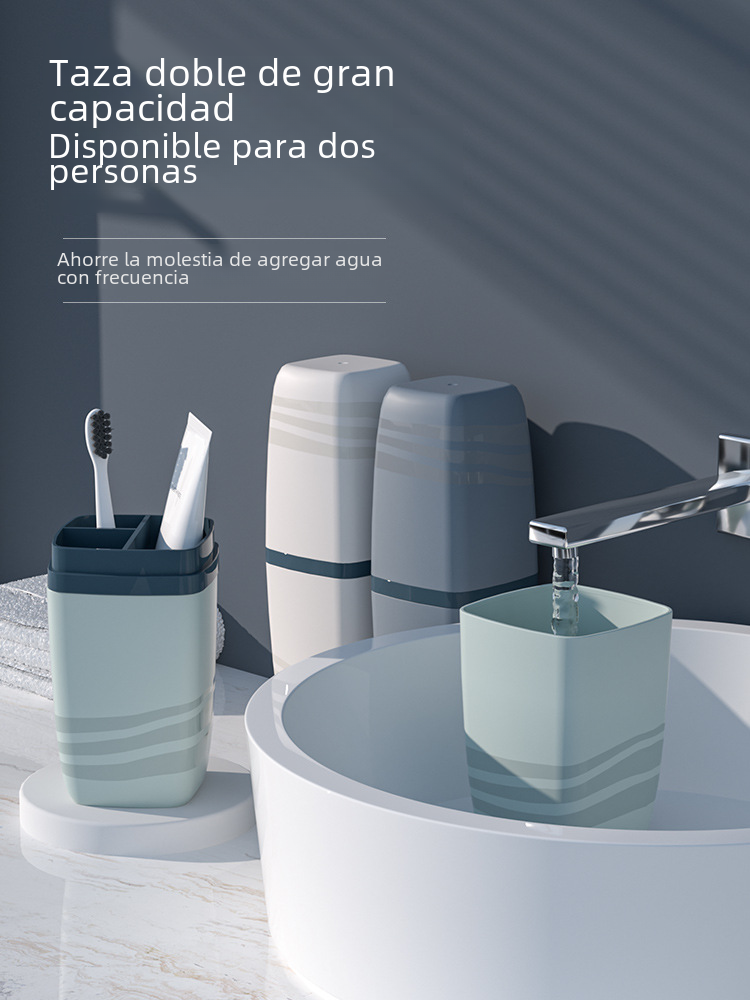 Conjunto Portátil de Copo para Escova de Dentes de Viagem com Estojo de Arrumação