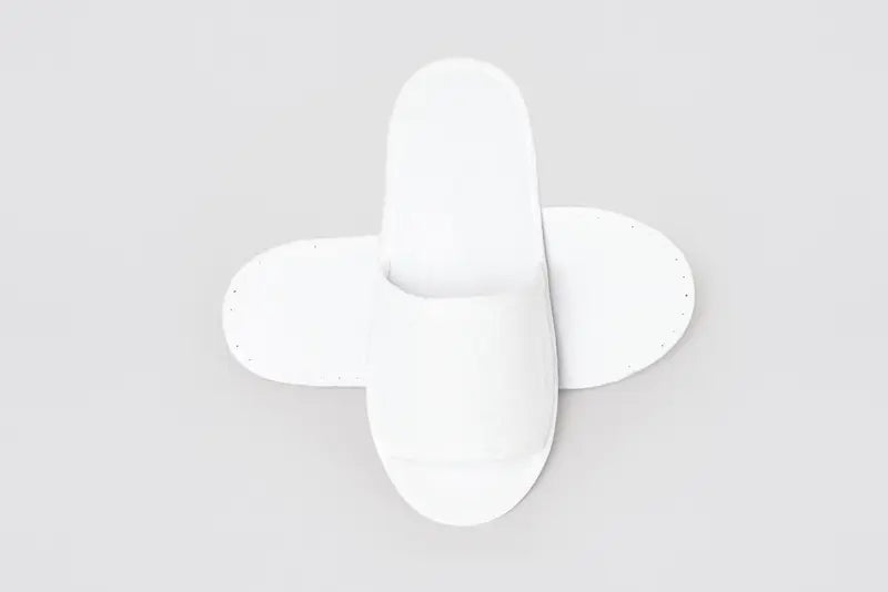 Chinelo Nitra, Aberto à frente, Branco, Tamanho 28,5 cm | Chinelo de Hotel