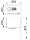 Interior do cofre digital Smart Simex de 12 litros