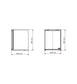 Mini Bar with Glass Door - 30 Liters - Black