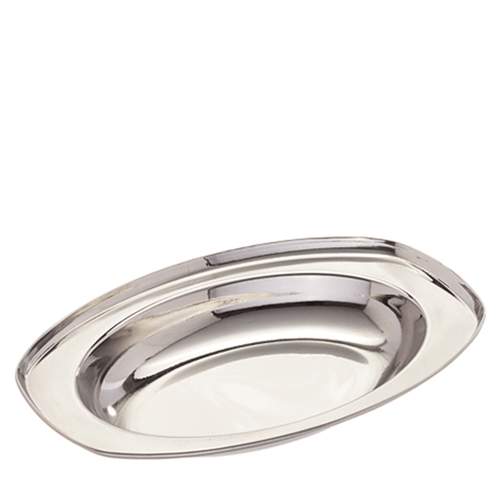 TRAVESSA OVAL FUNDA EM INOX 20x14CM