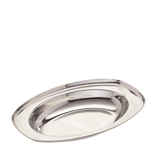 TRAVESSA OVAL FUNDA EM INOX 17x11CM