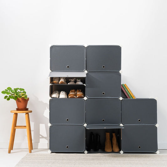 Sapateira Modular Portátil Cinzento