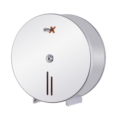 Dispensador de Papel Industrial - Inox Brilhante